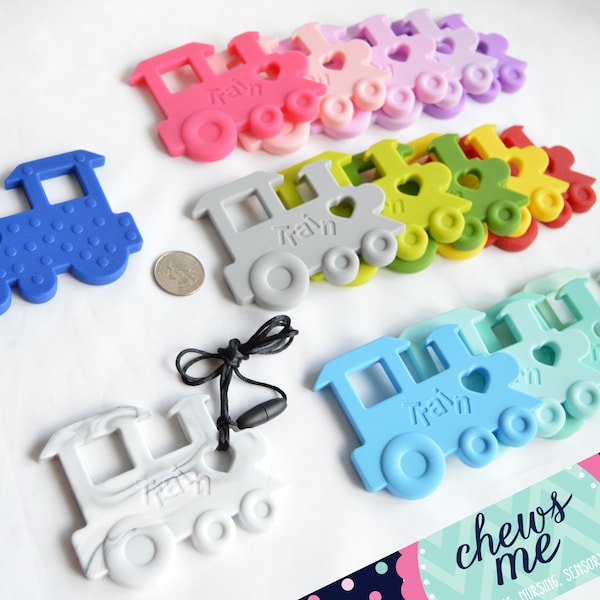 Train necklace | Silicone | Stim Toy | Sensory  | Fidget | Anxiety | Autism | ADHD | Pacifier