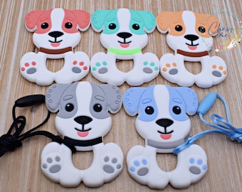 Dog Silicone Necklace | Puppy Necklace|  Stim Toy | Sensory  | Fidget Toy |  Relief |   Pacifier