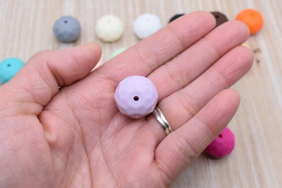 Cuentas De Silicona De ábaco De 14 Mm, Suministros Para Bisutería DIY