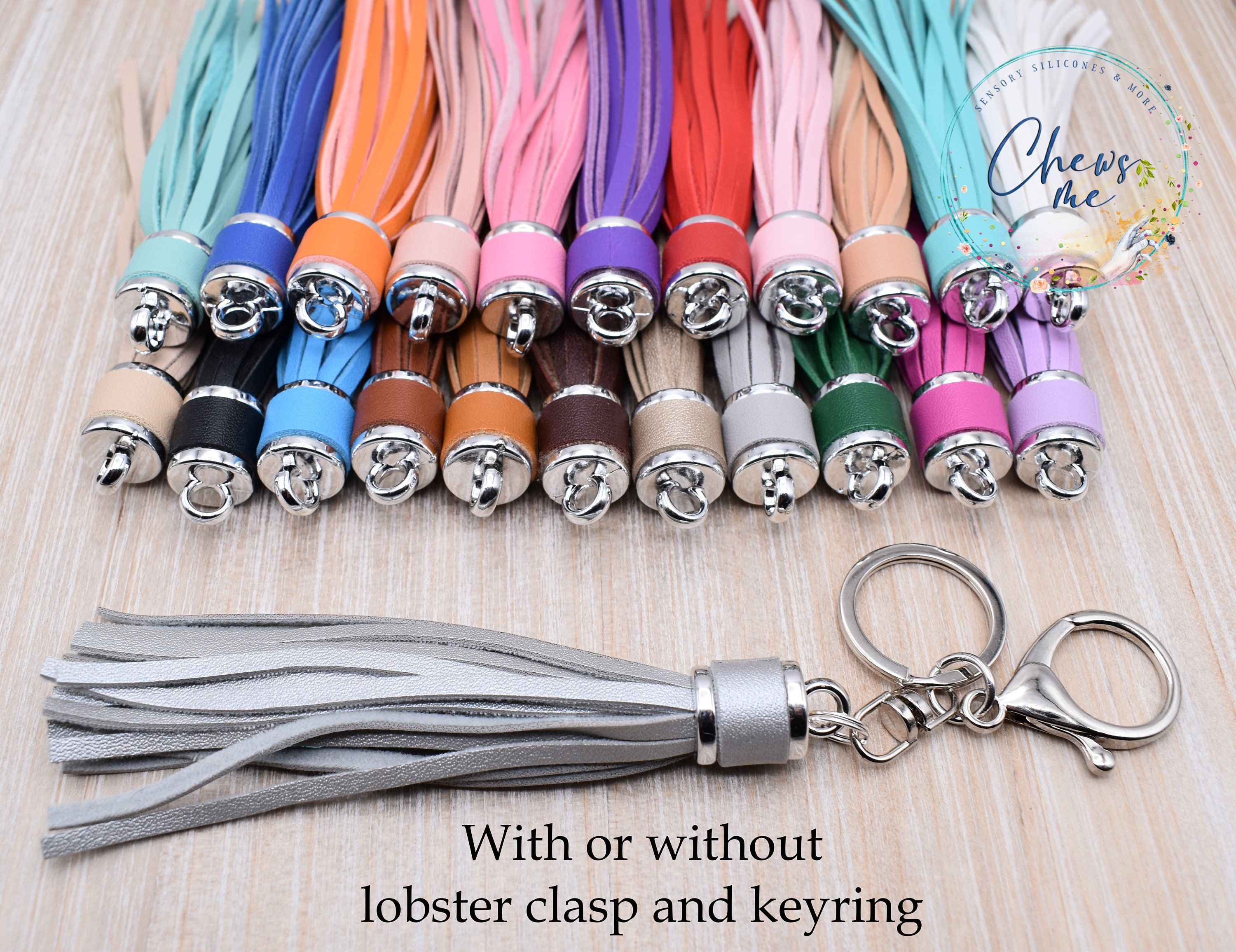 915 Generation 360Pcs Key Ring Tassel Bulk with Keychain Hooks Key