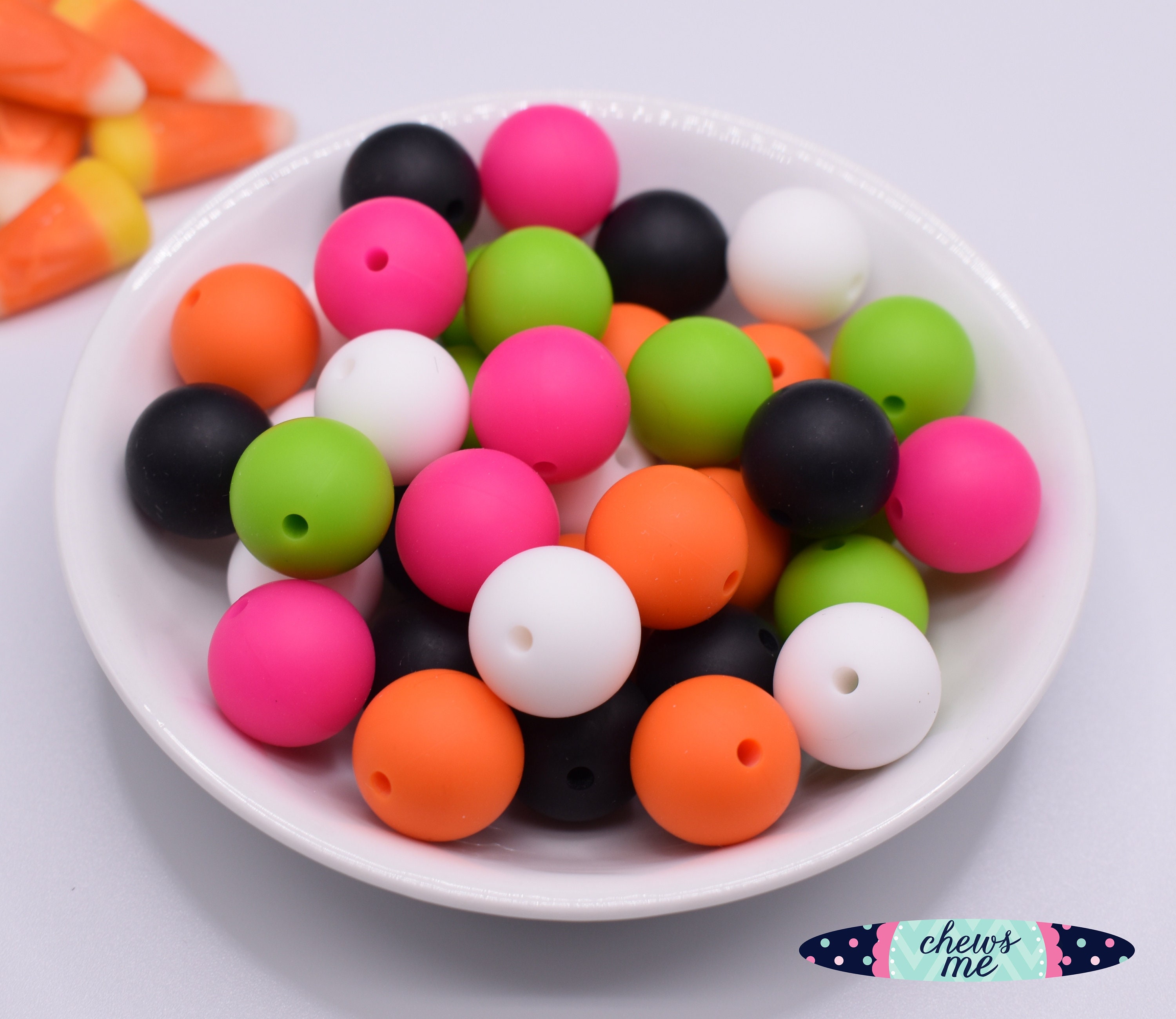 15mm Sakura Pink Silicone Beads Silicone Beads in Bulk 15mm 