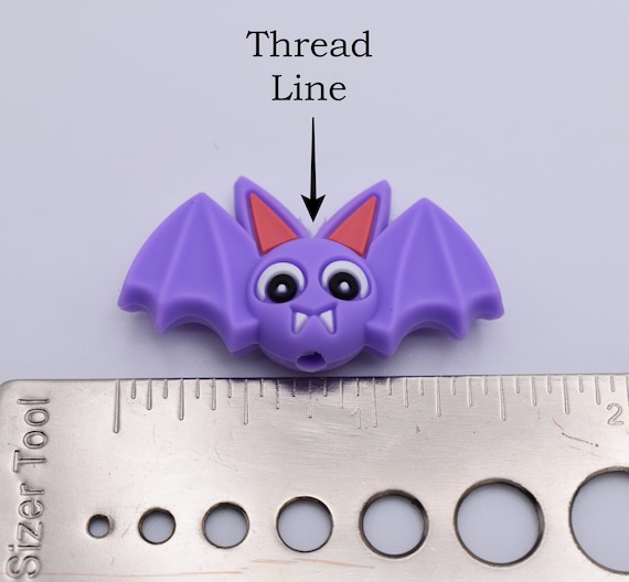 Cuenta silicona de murciélago / Rosa / Cuenta de - Etsy España