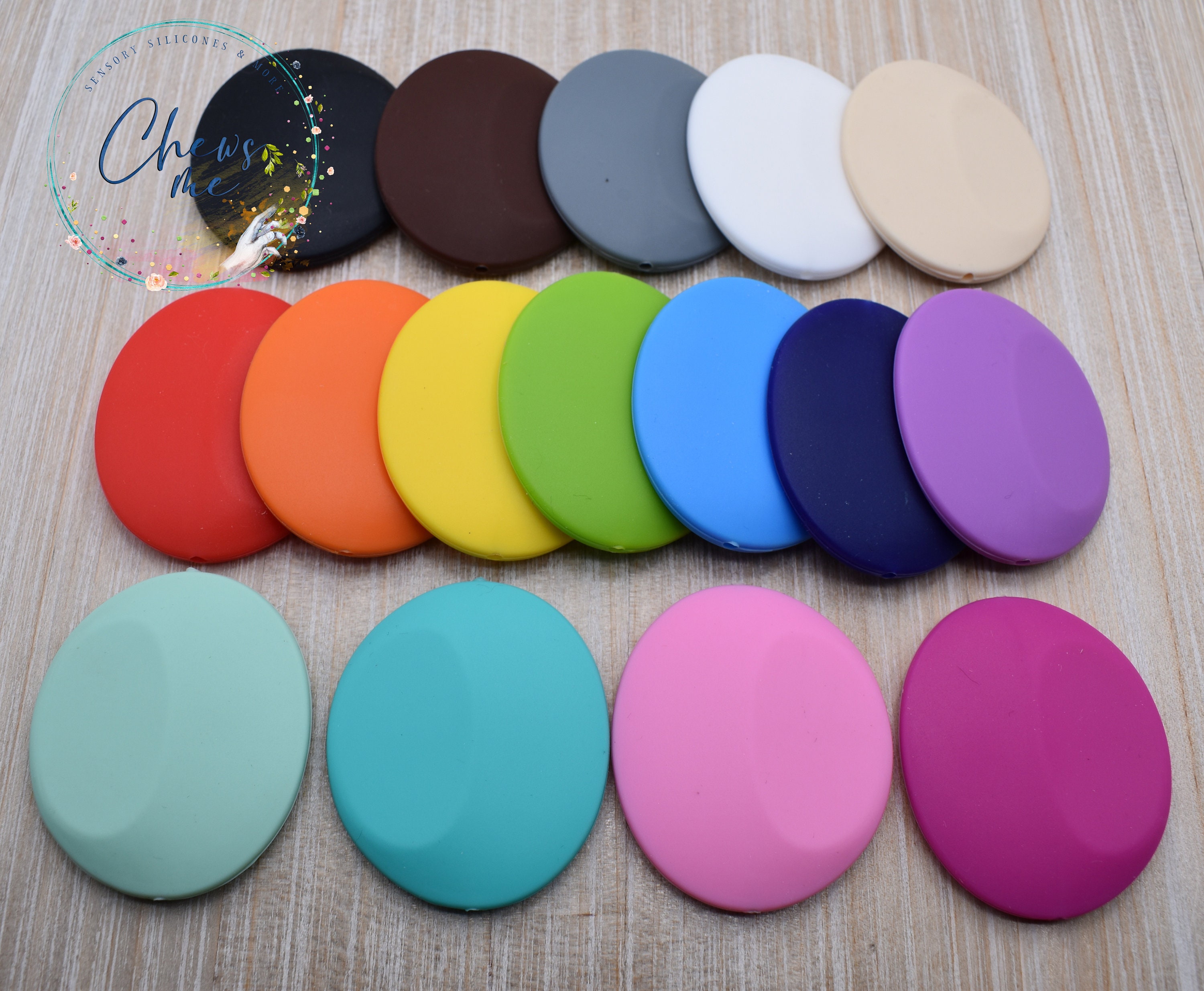 15mm Round Silicone Bead Variety Pack or Single Color You Choose Colors Mix  or Match Sensory Lanyard Fidget Stim Keychain 