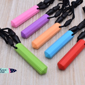 Gem Silicone Necklace with Bumps | Rod | Cylinder | Tube | Stim | Sensory | Fidget