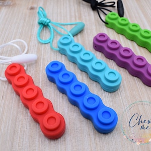 Rounded Brick Silicone Sensory Necklace