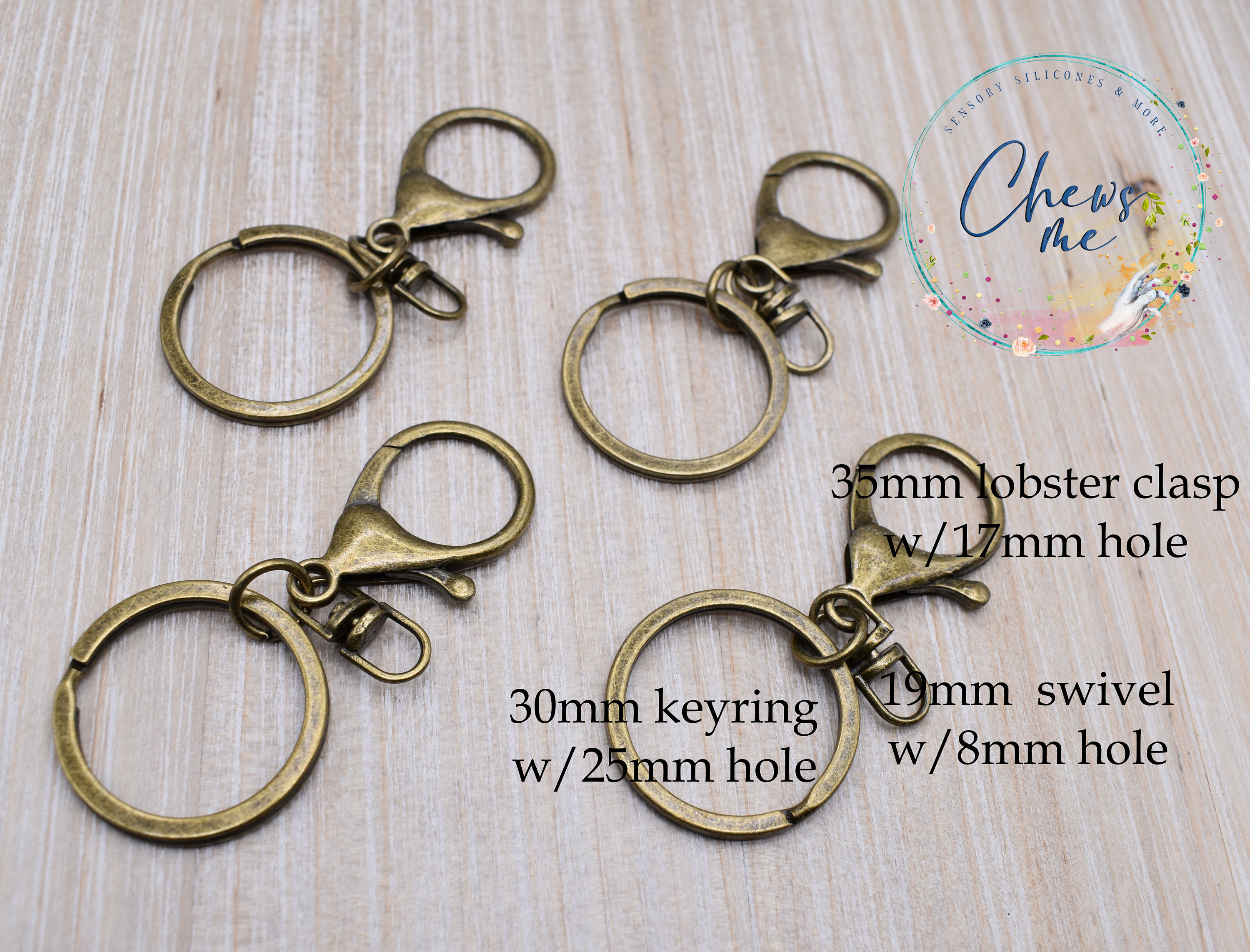 Bulk Wholesale Keychain Supplies, Split Keyring With Chain Jump Rings for Key  Chain Making Bronze Gold Copper Silver Gold 