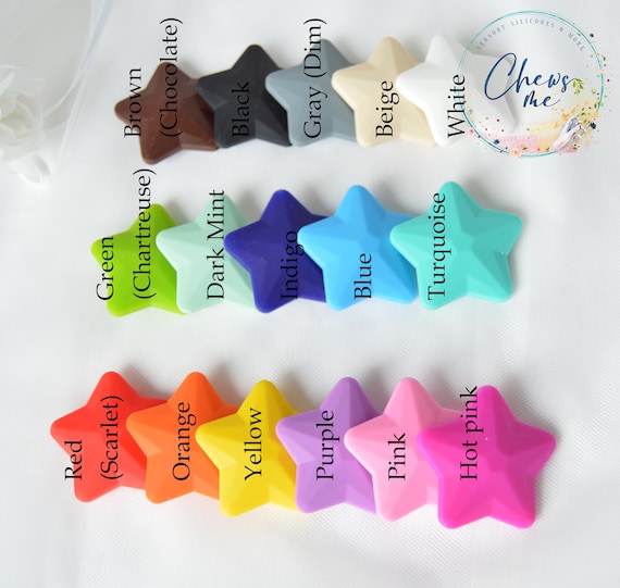 Rainbow Star DIY Silicone Necklace Kit Sensory Fidget Toy STIM