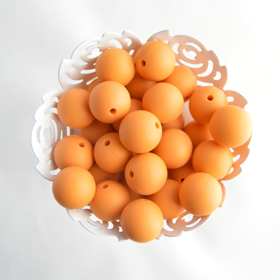 Orange pumpkin with beads
