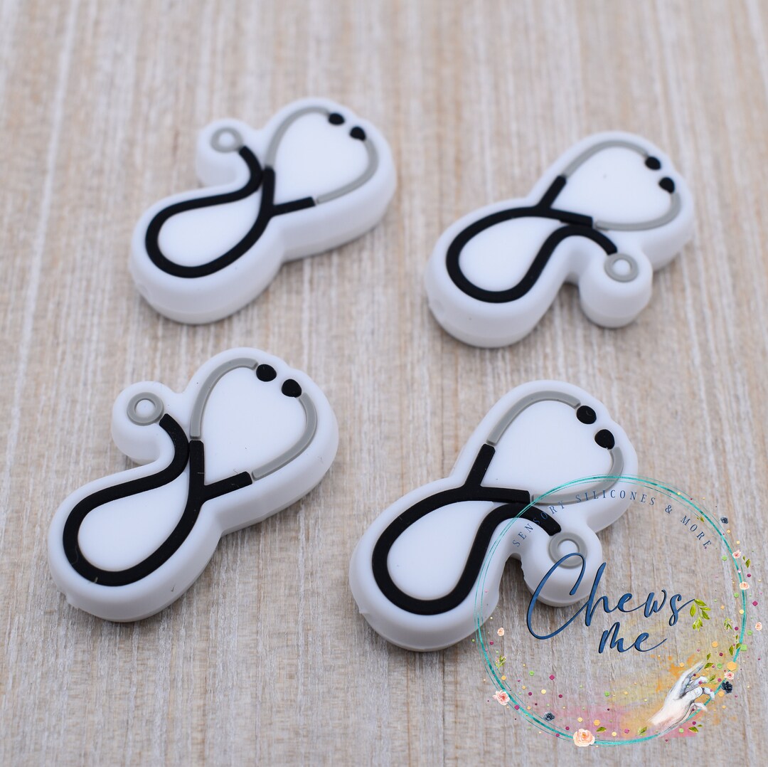 Stethoscope Silicone Bead 15 Beads Focal Bead Chewelry Etsy