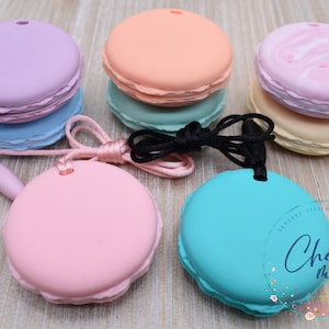 Macaron cookie necklace | Biscuit Silicone | Stim Toy | Sensory  | Fidget |  | Autism