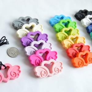 Angel wings silicone necklace | Stim Toy | Sensory | Fidget | Lanyard | Pacifier
