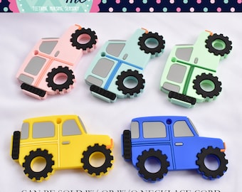 Jeep truck necklace | Silicone | SUV | car | Sensory | Stim Toy | Fidget | Pacifier | Teacher Lanyard | Keychain | Autism ADHD