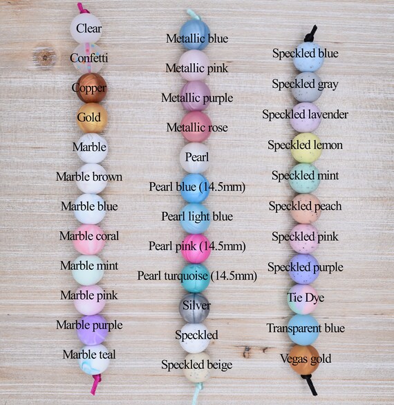 64 Perles En Silicone Noires Et Blanches - Tailles 12mm & 15mm - Pour Bracelets, DIY, Déco - Boîte De Rangement
