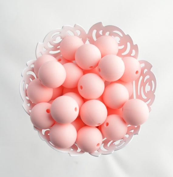 15mm Rose Quartz Pink Round Silicone Beads | 5 or 10 Beads | Chewelry |  Sensory | Fidget | Toy | STIM | Chewlery | ADHD - Etsy