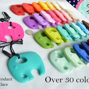 Elephant silicone necklace | Stim Toy | Sensory  | Fidget |  |   Pacifier
