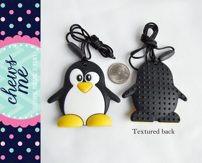 Penguin Chew Necklace Silicone Stim Toy Chewelry | Etsy