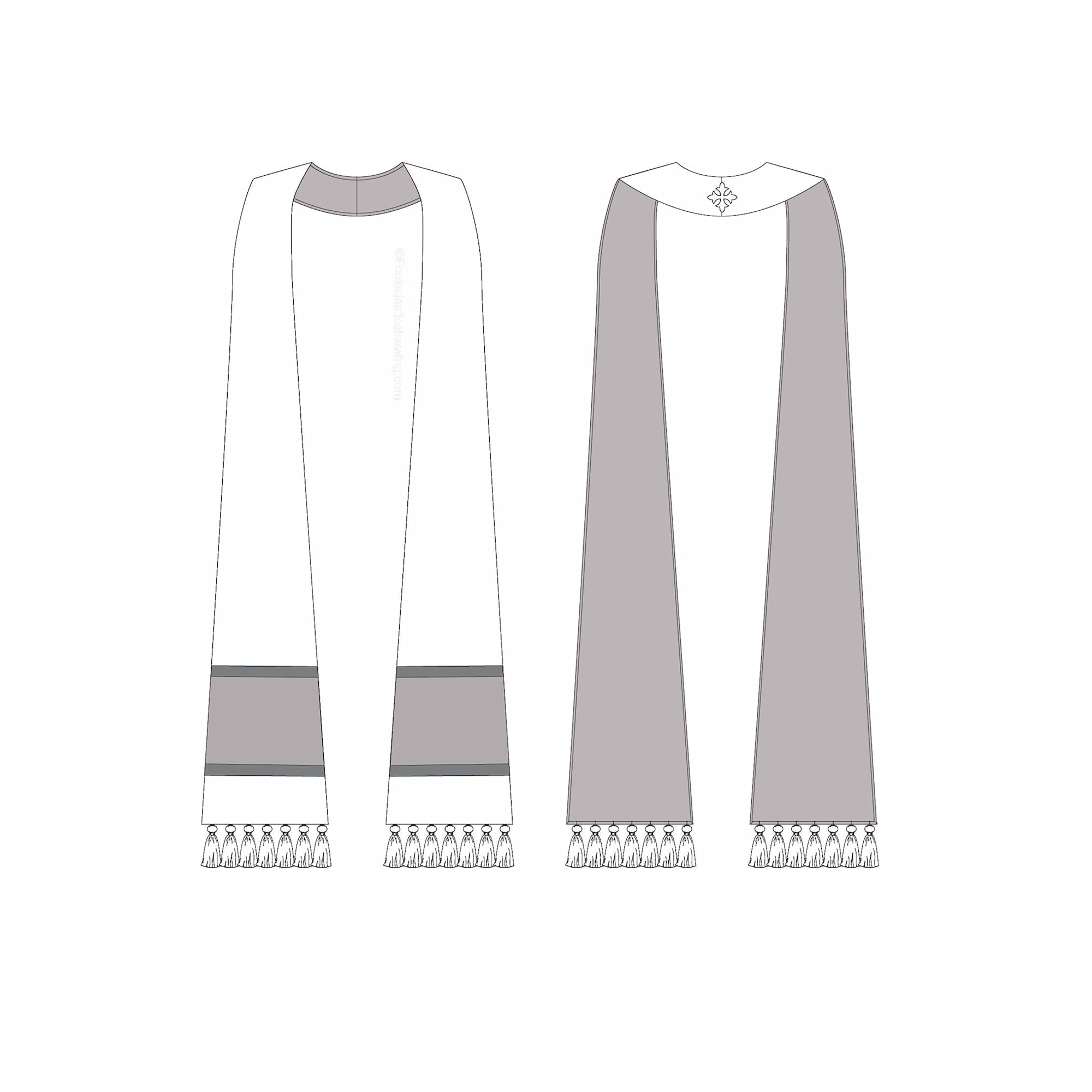 Tapered Pastoral or Priest Stole Sewing Pattern - Etsy Australia tapered-pastoral-or-priest-stole-sewing-pattern-etsy-australia