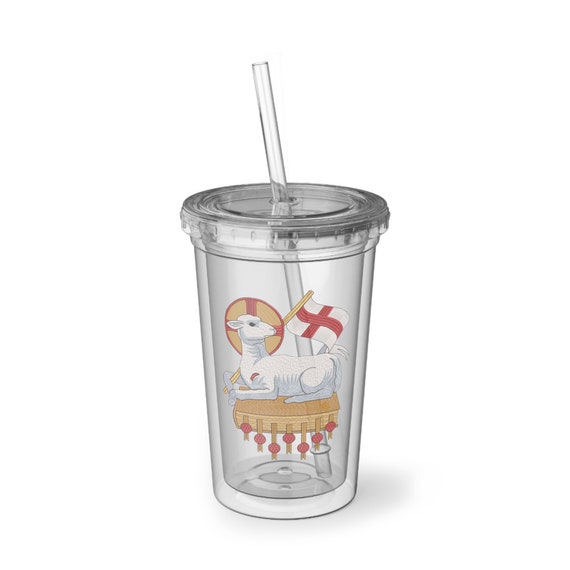 Agnus Dei Acrylic Cup: Christian Gift, 16oz Tumbler