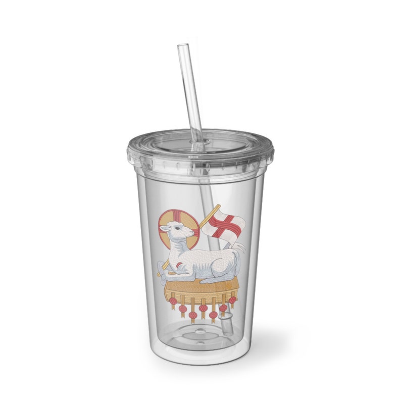 Agnus Dei Acrylic Cup: Christian Gift, 16oz Tumbler image 1