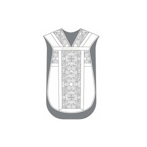 Latin Mass Chasuble Sewing Pattern Style 3010: Traditional Catholic Vestments
