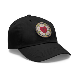 Dad Hat with Luther Rose Leather Patch (Round)