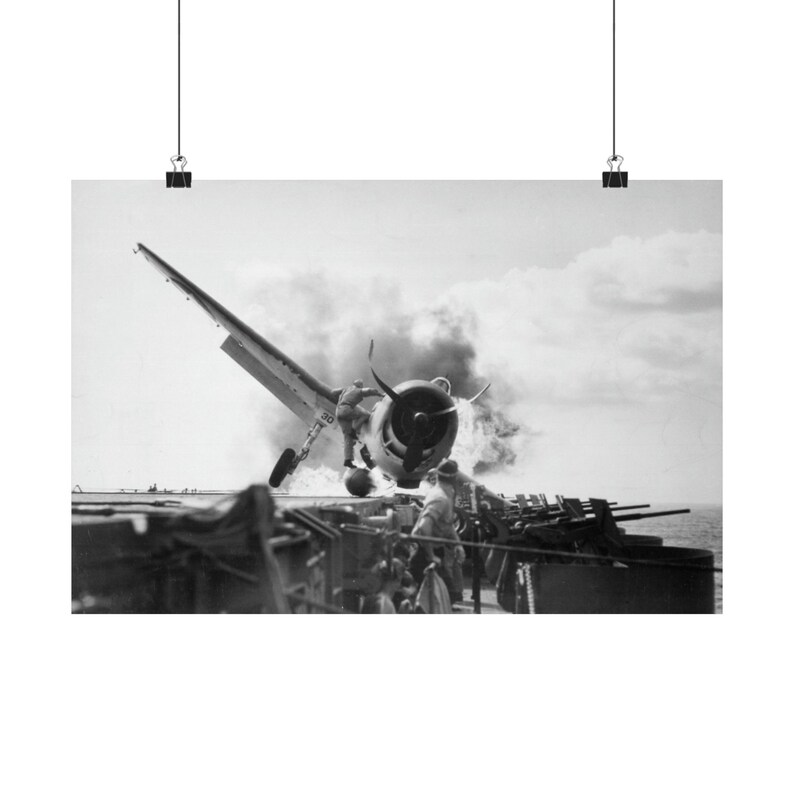 Dad's Man Cave Masterpiece: Historic Crash Landing of a U.S. Navy