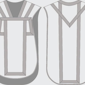 Roman Chasuble Schnittmuster Style 3011 V-Ausschnitt