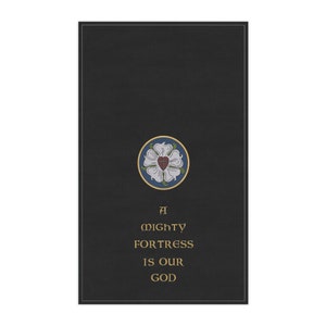 Kitchen Towel Christian Luther Rose Reformation Gift For Pastor Lutheran Gifts