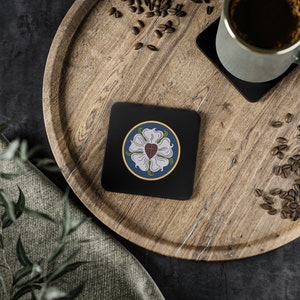 Coasters Christian Luther Rose Reformation Gift For Pastor Lutheran Gifts