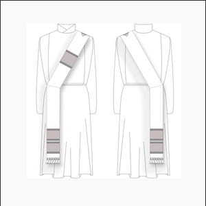 Style 1009 Deacon Stole Sewing Pattern Stole sewing pattern for Deacons, Church Vestment Sewing Patterns, Traditional Latin Mass pattern