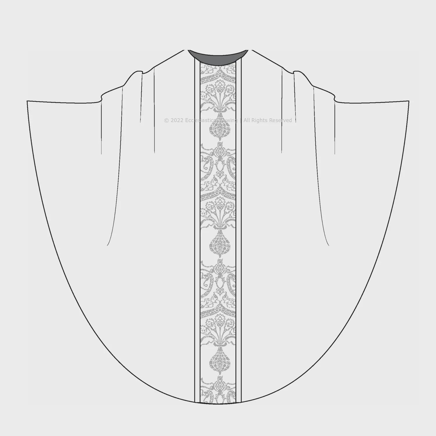 Monastic Chasuble Sewing Pattern Style 3006 for Clergy Priest Chasuble ...
