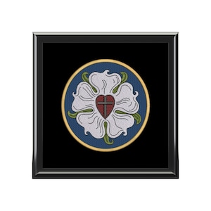 Christian Jewelry Box Luther Rose Reformation Gift For Pastor Lutheran Gifts