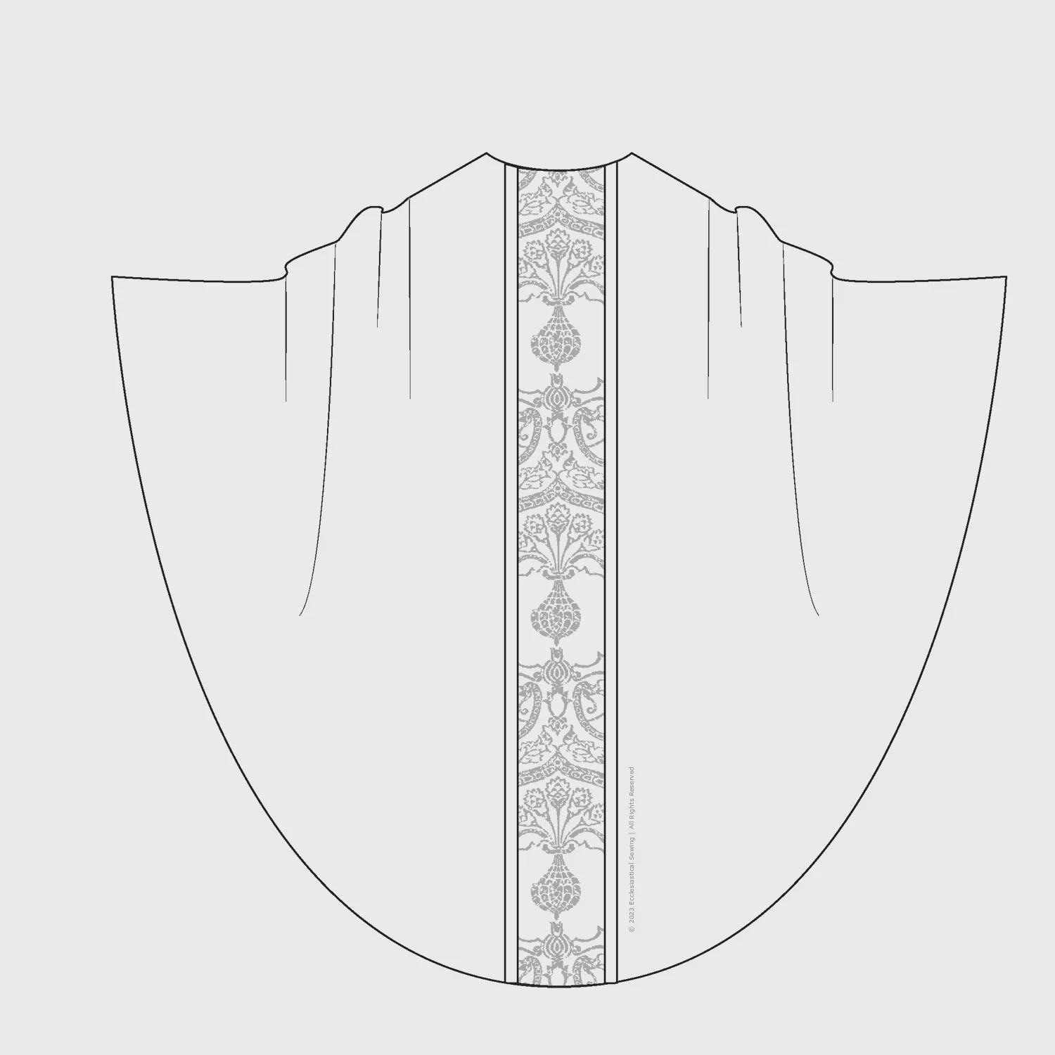 Monastic Chasuble Sewing Pattern Style 3006 for Clergy Priest Chasuble ...