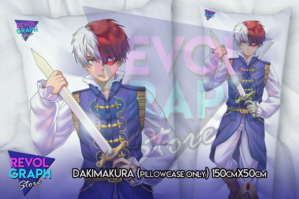 Fullbody pillow case Dakimakura 150cm x 50cm Half and half Etsy