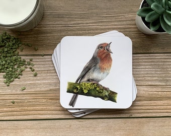 Robin, Bird –Drinks Coaster