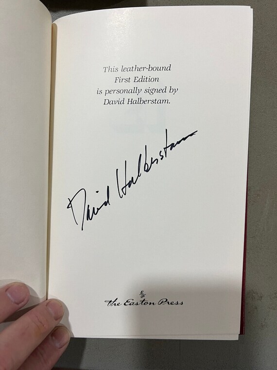 Easton Press Next Century - David Halberstam SIGNED 1st Edition - Etsy Easton Press Next Century - David Halberstam SIGNED 1st Edition - Etsy