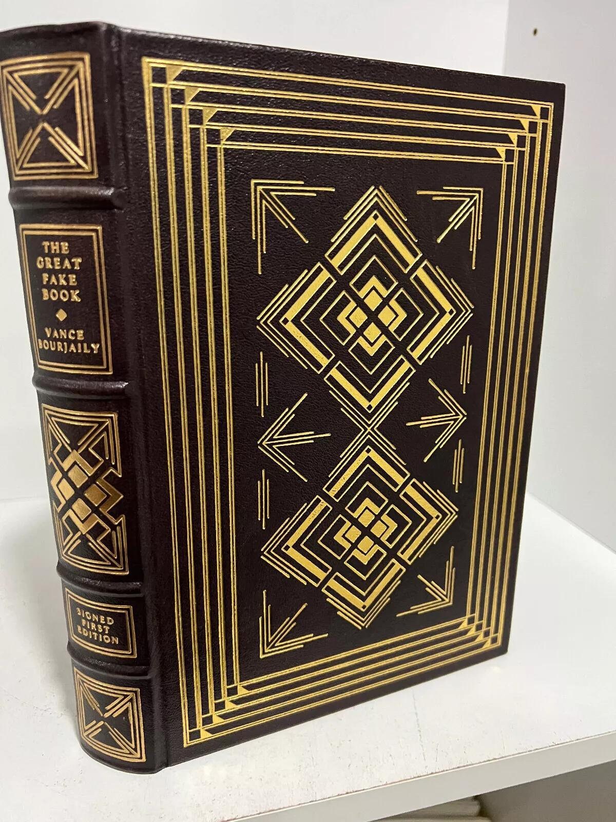 Franklin Library Great Fake Book - Vance Bourjaily SIGNED 1st
