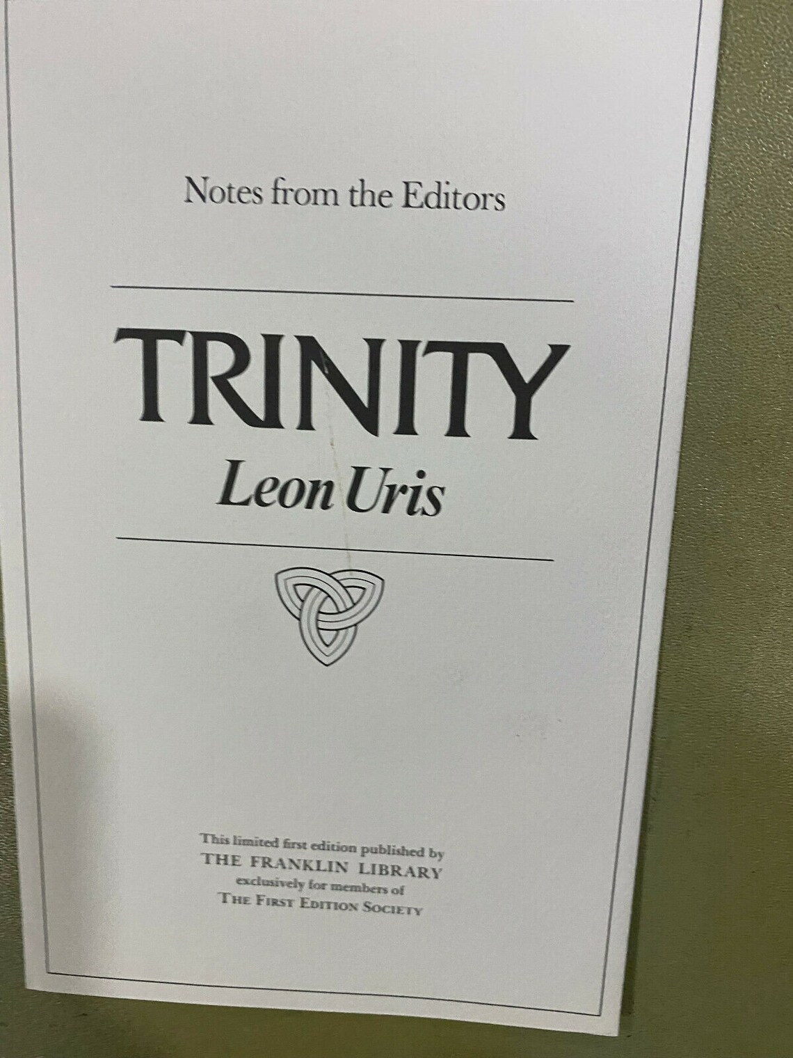 trinity leon uris book
