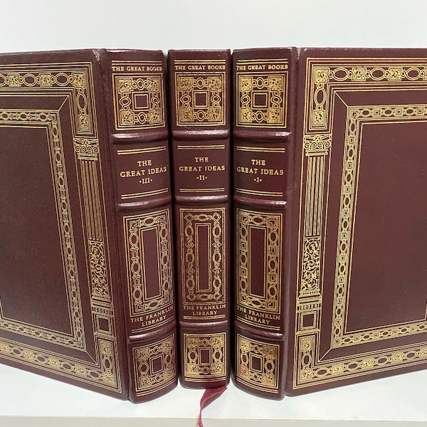 Franklin Library The Great Ideas 3 vols Syntopicon of Great Books Western World