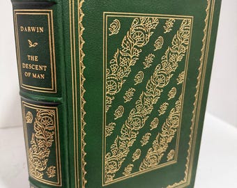 Franklin Library Charles Darwin - The Descent of Man Western World books
