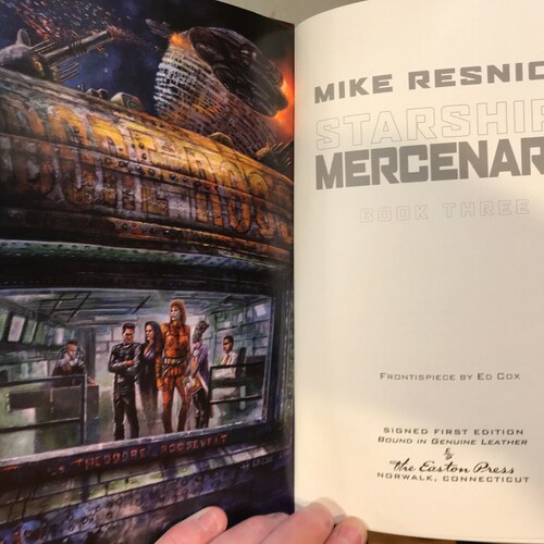Easton Press shops Starship Mercenary - Mike Resnick SIGNED 1st Edition Sci Fi