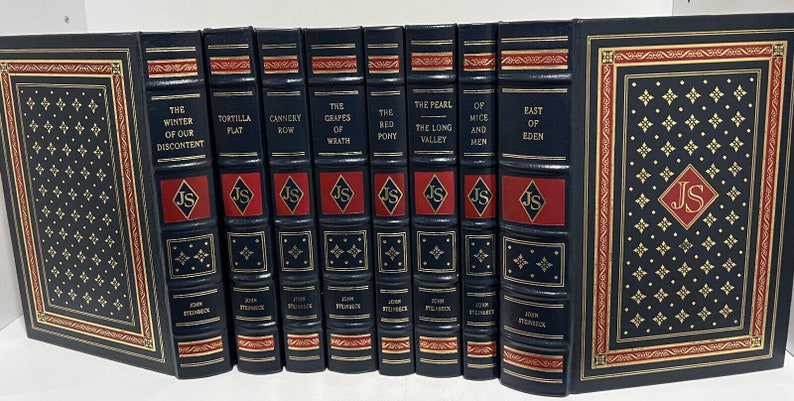 Easton Press Works of John Steinbeck in 8 Volumes image 1