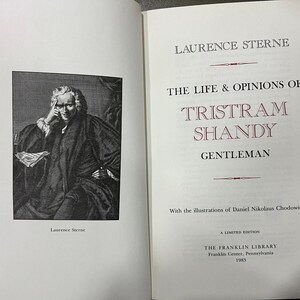 Franklin Library Tristram Shandy by Laurence Sterne Western World Franklin Library Tristram Shandy by Laurence Sterne Western World