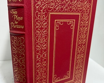 Easton Press Dos obras para puritanos de George Bernard Shaw 100 Greatest Series