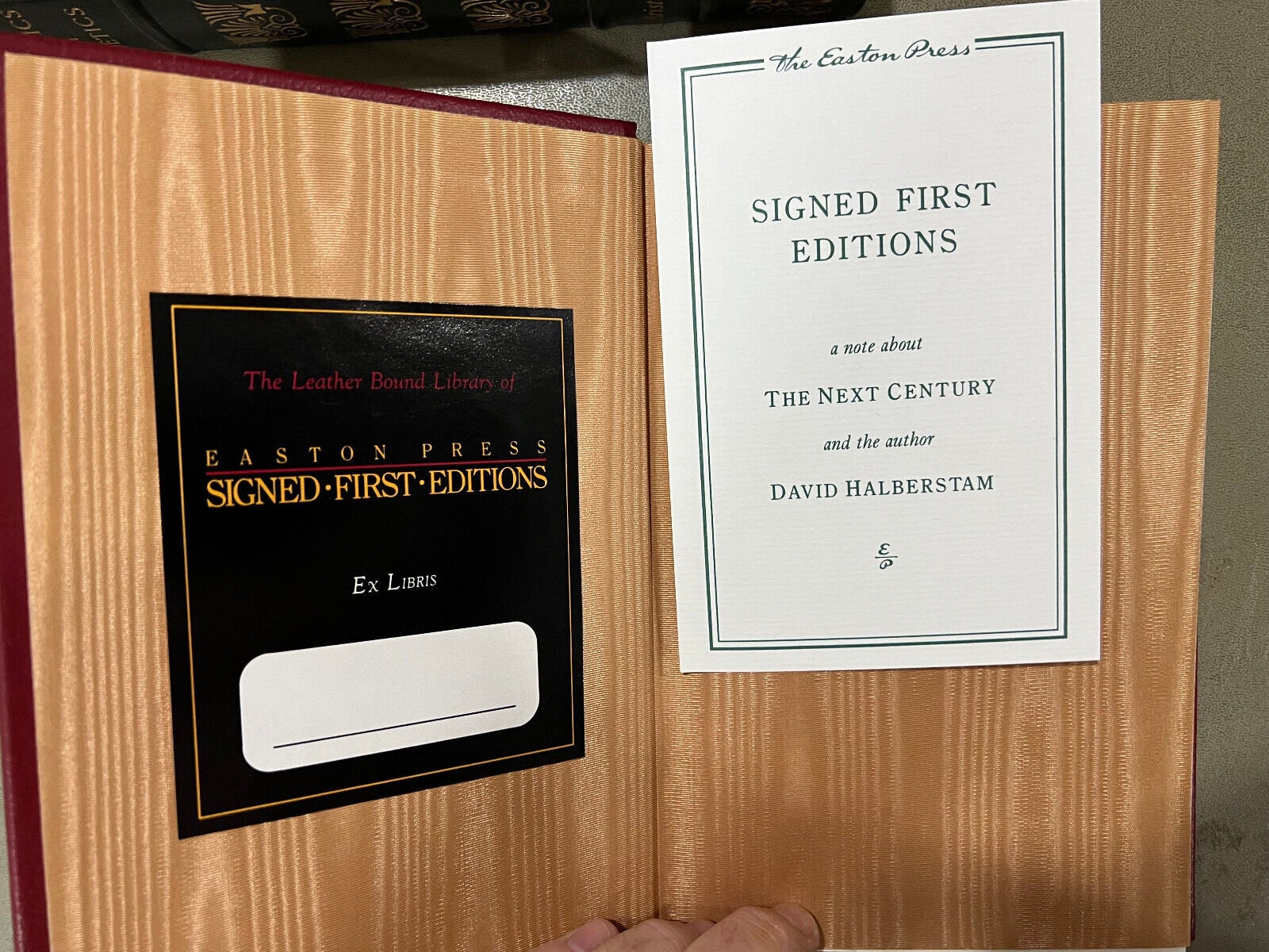 Easton Press Next Century - David Halberstam SIGNED 1st Edition - Etsy
