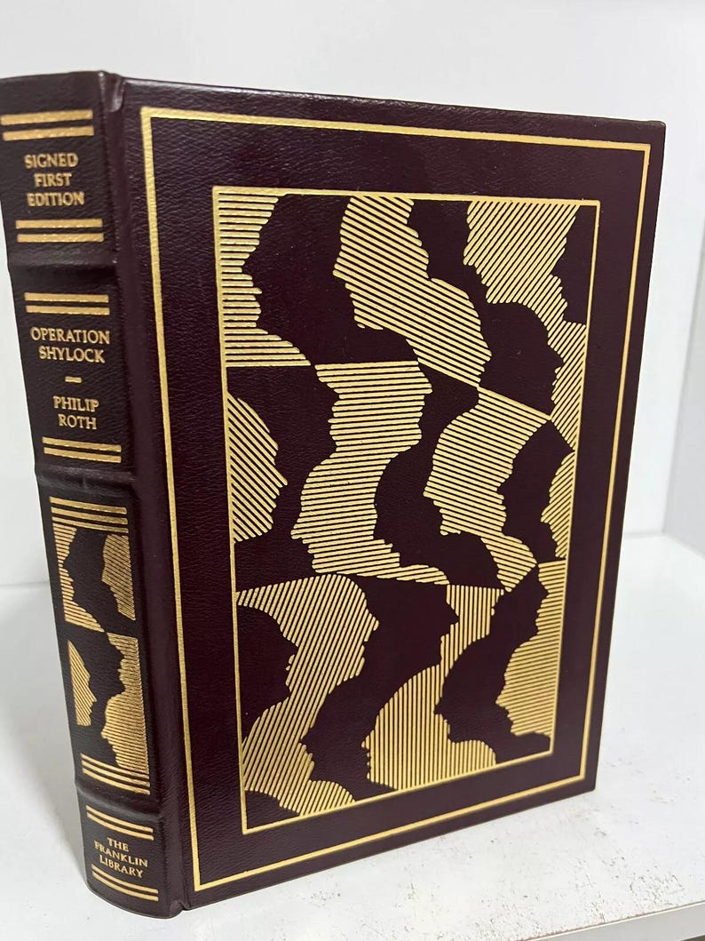 Franklin Library Operation Shylock - Philip Roth SIGNED 1st Edition - Etsy