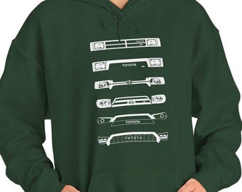 Toyota 4Runner Evolution Hoodie TRD Pro SR5 T100 Hilux Surf Offroad 22re Engine Overland 4wd N120 N60 N180 N210 N280 Pre Runner Trail