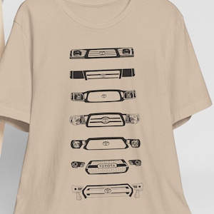 Toyota Tacoma Shirt for Owners Grill Evolution N140 N220 N400 TRD Pro Hilux Surf X-Runner N300 Overland Offroad Pick Up Truck Sr5