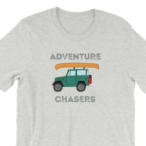 Camisa Toyota Land Cruiser FJ40 Adventure Chasers caminhão suv 4x4 4wd jeep ótimo presente para sua aventura overlanding off road caiaque vintage