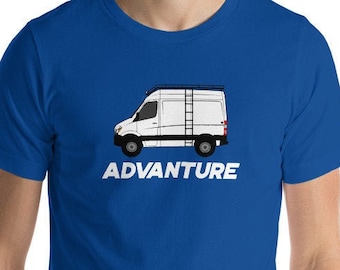 Van Life Shirt Advanture Travel National Parks Mini Cute Sprinter Van Dodge Mercedes Transit Nomad Story Camper RV Lifestyle Retirement